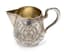TEA SET COMPRISING PARCEL-GILT SILVER SUGAR BOWL AND CREAMER WITH MONOGRAM ‘AD’ AND FLORAL DECORATION