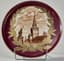 PLAT EN PORCELAINE SOVIÉTIQUE AVEC VUE DE KREMLIN
Manufacture de Pervomaïski, Pesochnoe, seconde moitié des années 1930