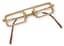 18K YELLOW GOLD AND DIAMOND GLASSES