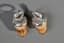 PAIR OF ENGLISH SILVER STOPPERS