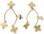‘TREFLES A QUATRE FEUILLES’ BOUCLES D’OREILLES EN OR JAUNE 18K