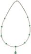 18K WHITE GOLD AND EMERALD NECKLACE