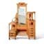 ANTIQUE MAPLE, LEMON AND OAK AND MAHOGANY BEDROOM SET, CIRCA 1880