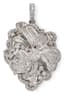 ‘FLOWER' 18K WHITE GOLD AND DIAMOND PENDANT
