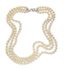 THREE-STRAND CULTURED PEARL NECKLACE WITH 18K WHITE GOLD CLASP