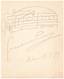 Giacomo PUCCINI. 1858-1924. Italian composer Autographed and signed shipment. Milan, January 10th, 1897. 1 pp. in-8 squa...