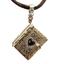 DIAMOND, GOLD AND SILVER MEMORY BOOK PENDANT
