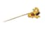 18K YELLOW GOLD, COLOURED STONES, ENAMEL TIE PIN