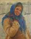 Fedot Vasilievich Sychkov (1870-1958)
Girl With Scarf
