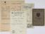 ANDRÉ GIDE (1869-1951)
Passport signed with photographic portrait and 3 pieces concerning his trip to Spain in 1951.