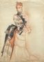 IRINA STENBERG (1905–1985)
Costume design for a Lady in a play by Anton Chekhov