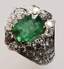 Emerald ring
Old ring (presumably XIX century) set with circa 4cts diamond. Emerald circa 3,50cts