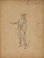 ALFRED CHOUBRAC (1853–1902)
Art Nouveau costume designs for Le Compère and La Commère
