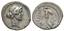 Julius Caesar, Denarius, mint moving with Octavian, Italy or Cisalpine Gaul, 44 BC, AG 3,97 g