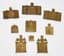 SET OF NINE MINIATURE COPPER-CAST ICONS, 18TH -19TH CENTURIES