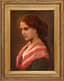 CESARE TALLONE (1853-1919)
Portrait of a woman in a red and white scarf