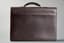 CANALI LEATHER BRIEFCASE LIGHT BROWN