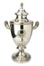 BOLIN SAMOVAR EN ARGENT ET EN VERMEIL À DÉCOR DE COURONNE DE LAURIER ET DE FRISE DE GODRONS
Maison Bolin, fournisseur de la cour de Sa Majesté impériale, Moscou, première moitié du 19ème siècle -1917