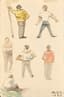 DMITRY MITROKHIN (1883 - 1973)
Football players. Set of two sketches