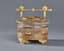 LOUIS XVI STYLE GLASS BOX WITH ORMOLU DECORATION AND LID, LATE 19TH CENTURY