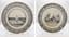 PAIR OF PLATES:
CHOISY FAIENCE PLATE, PLACE DE VENDOME AND TALKING PLATE, EARLY XVIII CENTURY