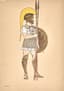 GEORGE BARBIER (1882-1932)
a pair of drawings: Gladiator, Study of Greek
women