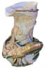 AMPHORA LOBSTER VASE, CZECHOSLOVAKIA
Earthenware vase with gilt lobster decoration