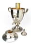 BOLIN SAMOVAR EN ARGENT ET EN VERMEIL À DÉCOR DE COURONNE DE LAURIER ET DE FRISE DE GODRONS
Maison Bolin, fournisseur de la cour de Sa Majesté impériale, Moscou, première moitié du 19ème siècle -1917