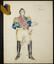 NIKOLAI ALEXANDROVICH BENOIS (1901-1988)
Costume design for Louis Philippe with a tissue sample
