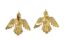HIRONDELLE’ BOUCLES D’OREILLES EN OR JAUNE ET ARGENT DORE DIAMANTS, SAPHIRS, CORAIL ET TOURMALINES