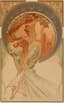 ALPHONSE MUCHA (1860-1939)
Lot of four lithographs- series 'Les Arts': Poetry, Dance, Painting, and Music