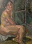 PINCHUS KREMEGNE (1890-1981) ""
Seated nude