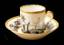 Manufactory Levasseur, Paris. A cup and saucer depicting architectural motifs. Late XVIII - early XIX centuries.
