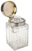 GRACHEV CUT GLASS SILVER-GILT TOPPED PERFUME BOTTLE
Grachev Brothers, Supplier to the Imperial Court., Russia, circa 1892-1917