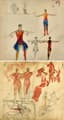 VLADIMIR BEKHTEEV (VLADIMIR VON BECHTEJEFF) (1878-1971)
Double-sided drawing: Circus, circa 1920