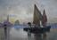FERNAND LUBICH (19th century)
Fishermen at dusk, Venice