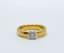 TIFFANY DIAMOND RING
Yellow gold and platinum ring set with one diamond weighing approx. 0,32ct.