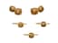 TRIANON NEW YORK
MAGNIFICENT 18K YELLOW GOLD CITRINE CUFFLINKS AND STUD SET