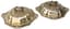 PAIR OF VICTORIAN SILVER-GILT DISHES WITH COVER
John Samuel Hunt,  Storr & Mortimer, Birmingham, circa 1909