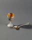 LAPPARRA AND GABRIEL, SILVERSMITHS (1902 -1923)
SILVER EGG CUP AND SPOON WITH MONOGRAM