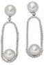 GIRONA PRIVÉ
BOUCLES D'OREILLES EN OR GRIS 18K, DIAMANTS ET PERLES