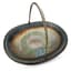 SILVER FRUIT BASKET WITH ENAMEL LAUREL WREATH DECORATION
