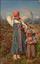 VLADIMIR MAKOVSKY (1846 -1920)
Two peasant girls