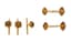 TRIANON NEW YORK
MAGNIFICENT 18K YELLOW GOLD CITRINE CUFFLINKS AND STUD SET