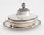 RUSSIAN 18TH CENTURY SILVER SERVING DISH DECORATED WITH A POMEGRANATE FINIAL
Assay master's mark Aleksey Vykhlyaev, aledrman's mark of Aleksey Kosyrev, maker's mark 'GS', Russia, Moscow, 1791