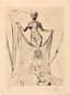 SALVADOR DALI (1904-1989)
Woman holding a veil (Venus aux fourrures)