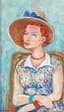 CONSTANTIN TERECHKOVITCH (1902-1978)
Portrait of a woman with a hat