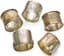 SET OF FIVE FRENCH SILVER NAPKINS RINGS
late 19th- early 20th century