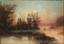 Albert Bredow (1828-1899) Winter scenery at sunset