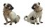 ‘PUGS’ PAIR OF PORCELAIN FIGURINES 
MEISSEN, AFTER A MODEL BY JOHANN JOACHIM KÄNDLER, 19TH CENTURY